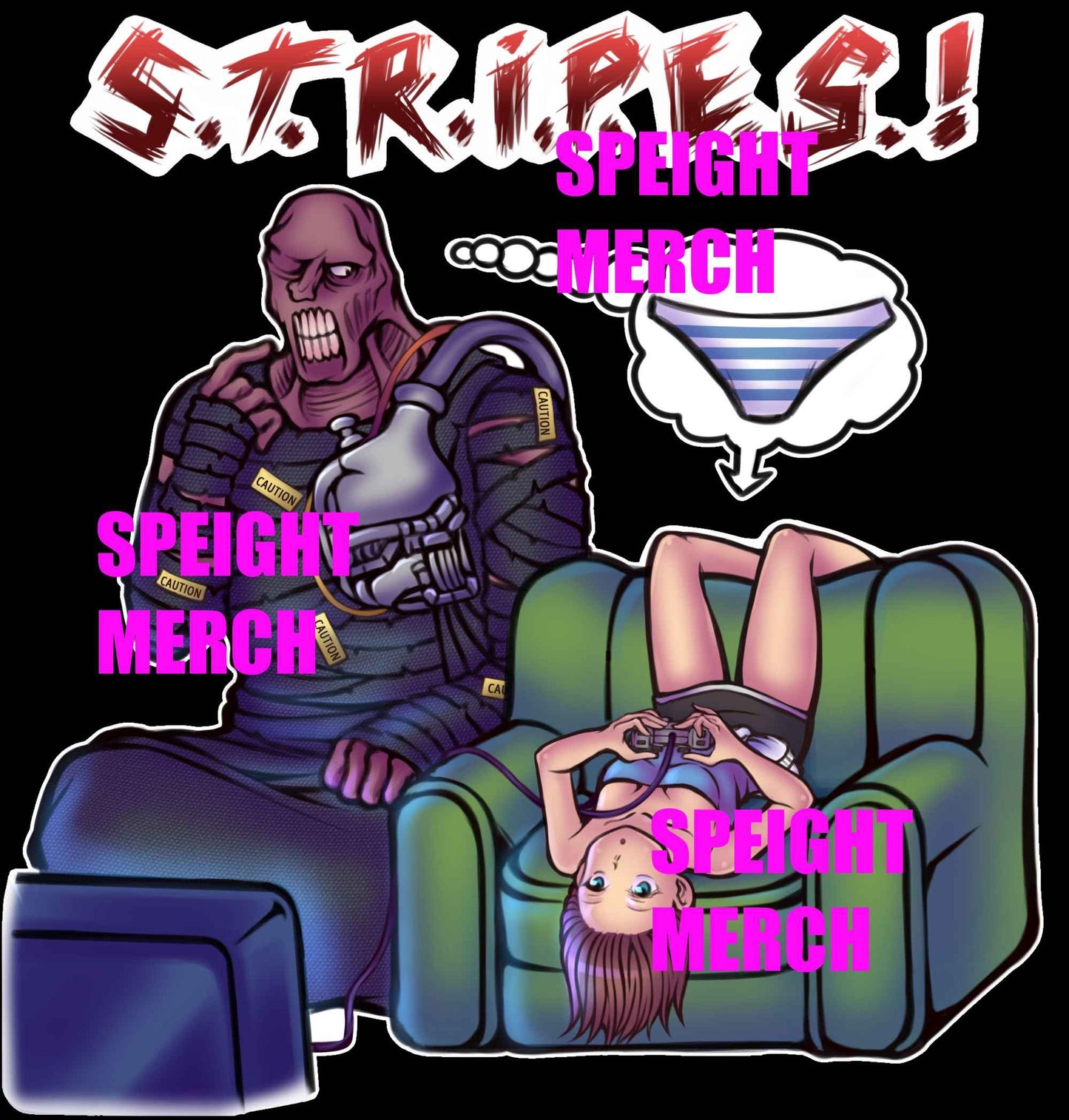 CLEARANCE SALE Resident Evil 3 Jill Valentine & Nemesis T-Shirt