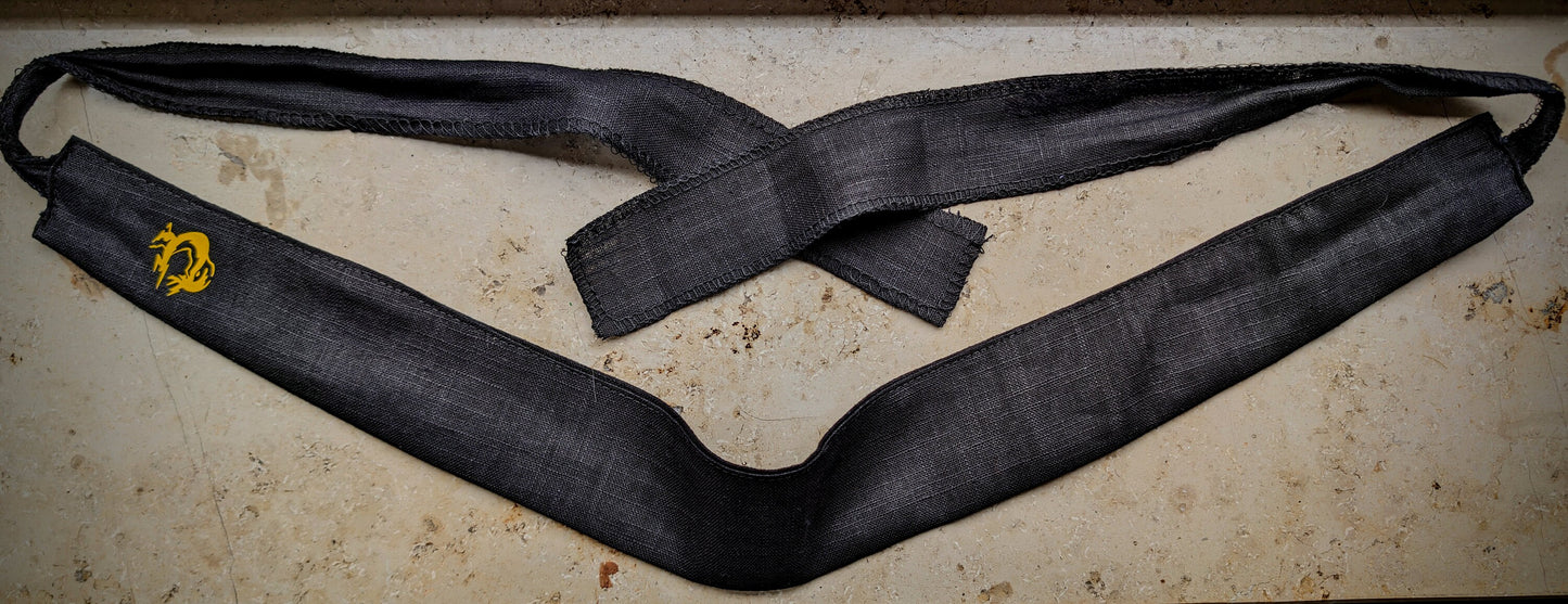 Snake / Big Boss Infinity Bandana - Black with Yellow FOX