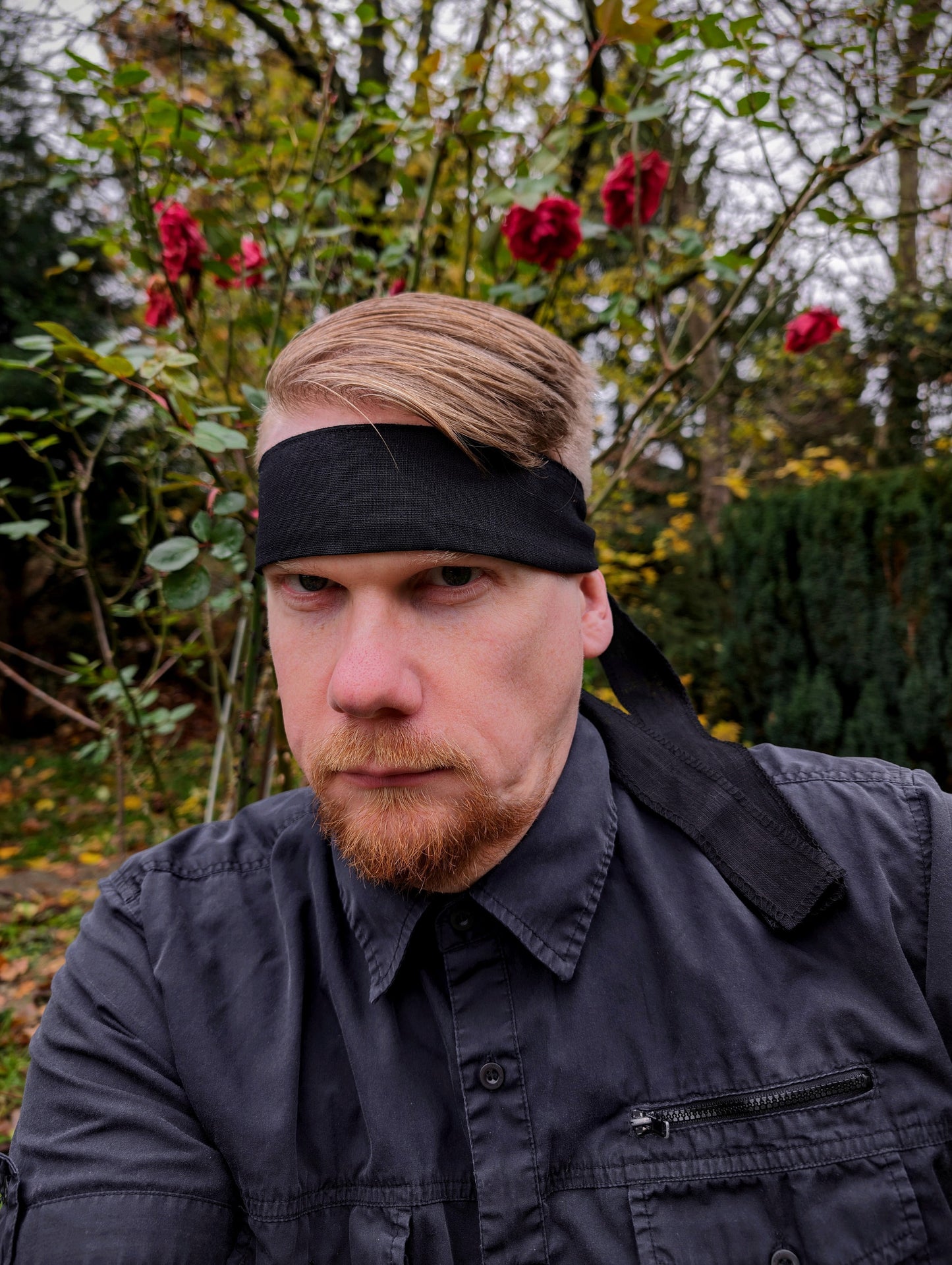 Snake / Big Boss Infinity Bandana - Black with Yellow FOX