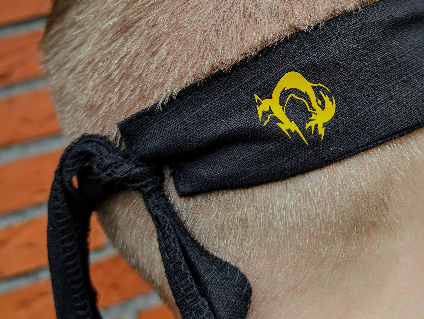 Snake / Big Boss Infinity Bandana - Black with Yellow FOX