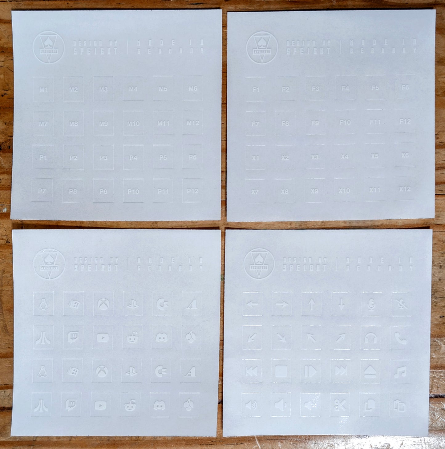 Relegendable Keycaps Inlays / Sticker